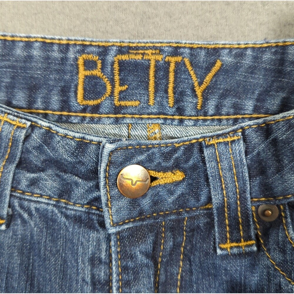 Kimes Ranch Jeans Women's 2x34 Blue Betty Mid Rise Boot Denim Western Cowgirl
